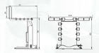マックス.ホイール直径 1000mm  pneumatic 80kgs ホイールバランスマシンのためのホイールリフト