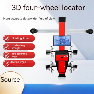 先進的な3Dホイールアライナメントマシン 8-10bar 外側クランプ 10''-22' プロ