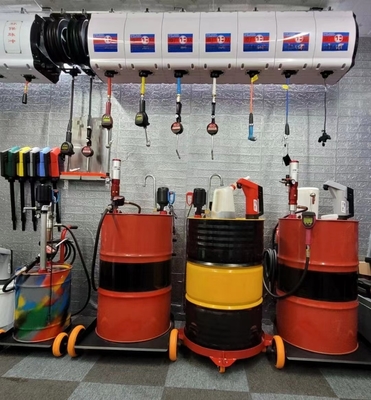 600cc 空気駆動圧力ピストン ドラムバレル エンジン モーター 潤滑剤 カウンター付き 气動オイル転送ポンプ