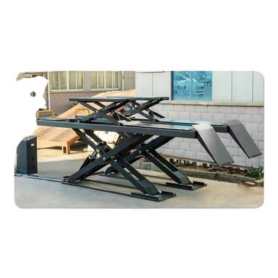 SCISSOR Leader L68S 地上自動車エレベーターの効率化のためのダブルシリンダー水力エレベーター
