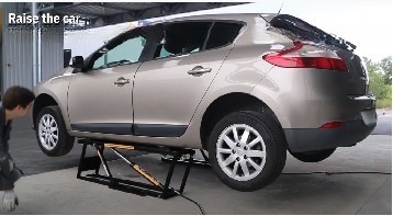 3500kg リフティング容量 自動車整備用 スピード・モバイル・ポータブル ミニカーリフティングテーブル